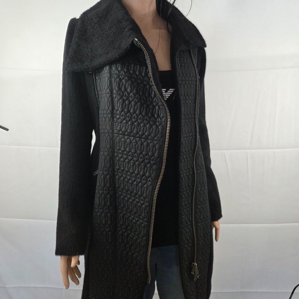 Catherine Malandrino Designer Women’s Coat Size 6 Quilted Wool Blend NWT $595